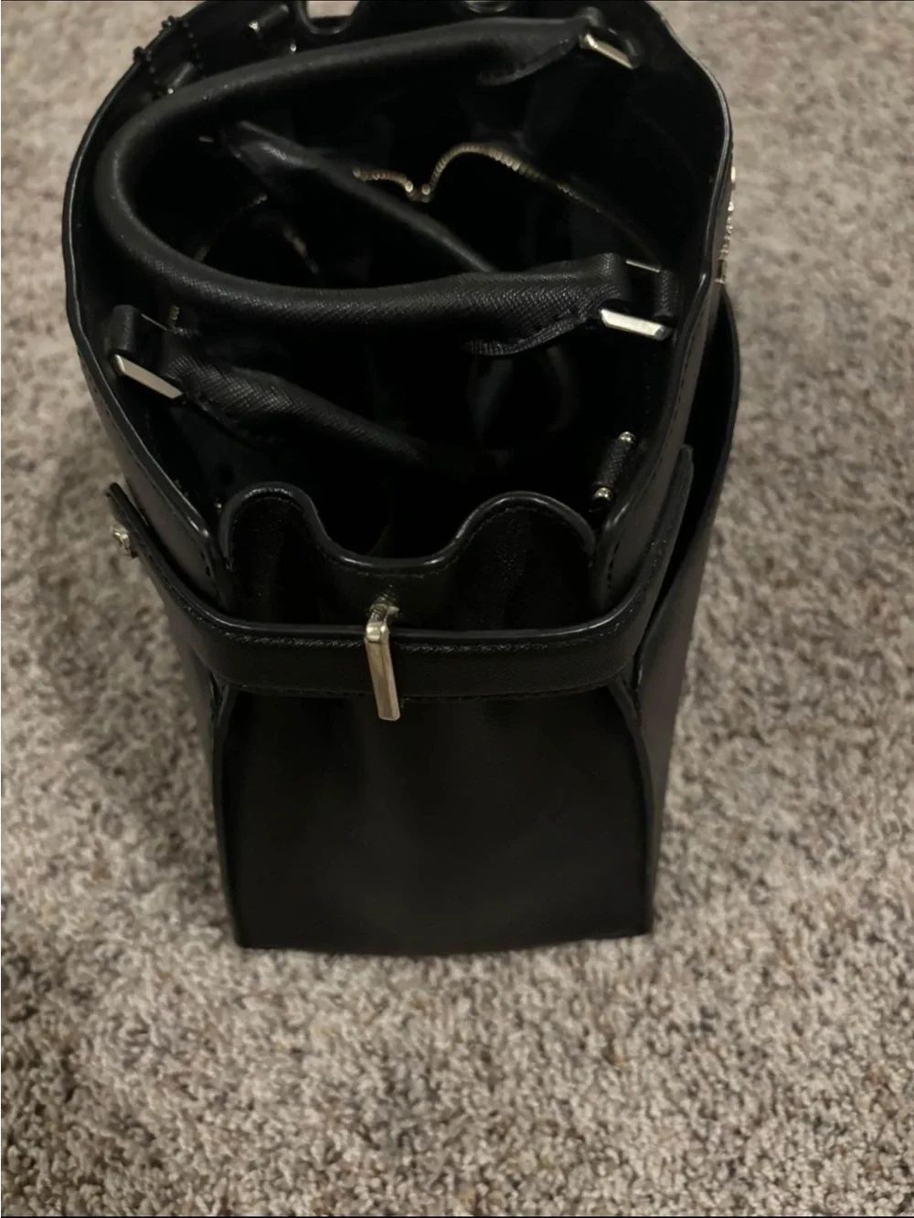 kate spade Black Structured Satchel with Top Handles
